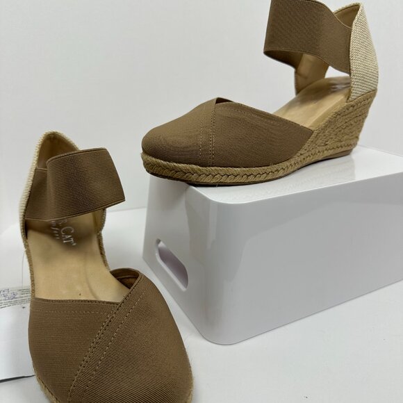 Brown Espadrille Wedge Sandals - Picture 2 of 10